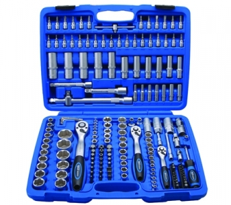 Steckschlüsselsatz 1/4" + 3/8" + 1/2", 171-tlg.