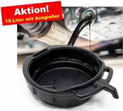 &Ouml;lauffangwanne mit Ausgieser