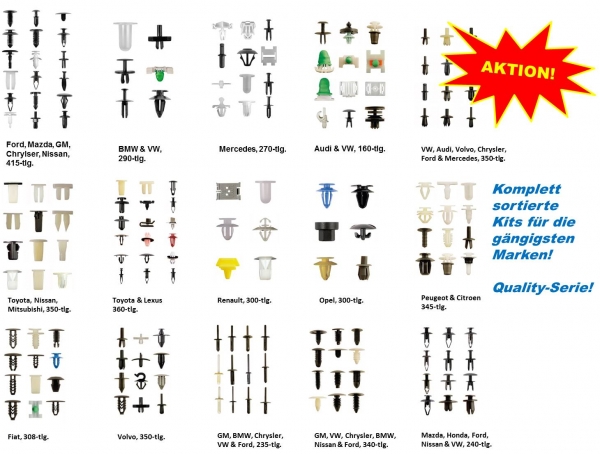 Befestigungs-Clips Meister-Kits