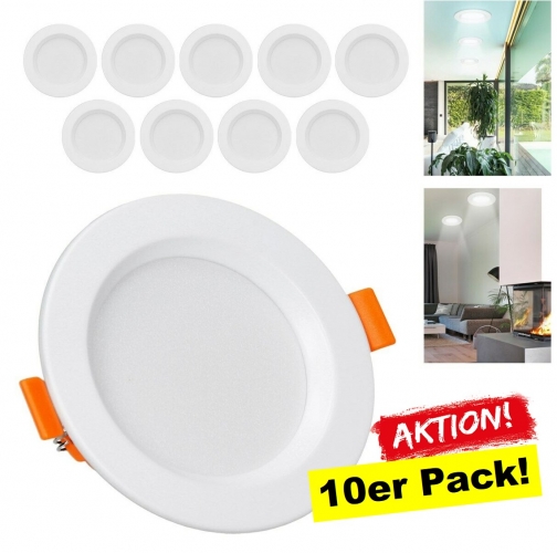 10er Powerpack "LED-Einbaustrahler"