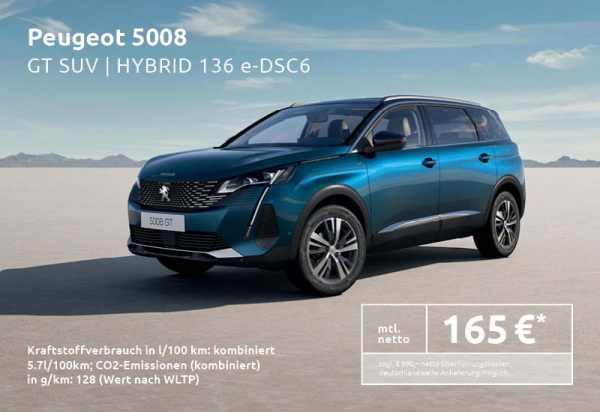 PEUGEOT 5008 GT Hybrid