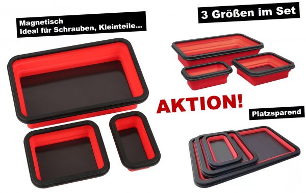 3x Flip-Schalen "Magnetic"